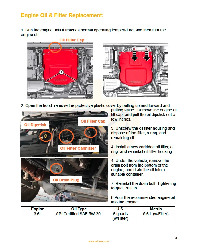 2016 Jeep Wrangler Oil & Filter Replacement